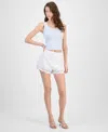 Guess Women's Dessa Embroidered Linen Shorts