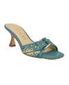 Guess Women's Dista Buckle Kitten Heel Sandals