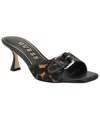 Guess Women's Dista Buckle Kitten Heel Sandals In Animal Print