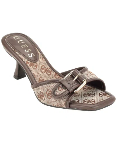 Guess Women's Dista Buckle Kitten Heel Sandals In Multi