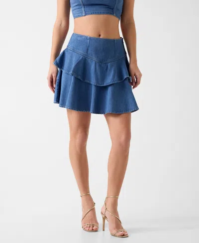 Guess Women's Drea Tiered Ruffle Skirt In Holland