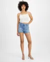 Guess Women's Ruth Cotton Cropped Pointelle Sweater In Sprinted