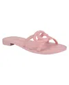 Guess Elyho Jelly Slide Sandal In Pink