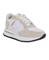 Guess Women's Energy Round Toe Retro Jogger Sneakers In White,grey
