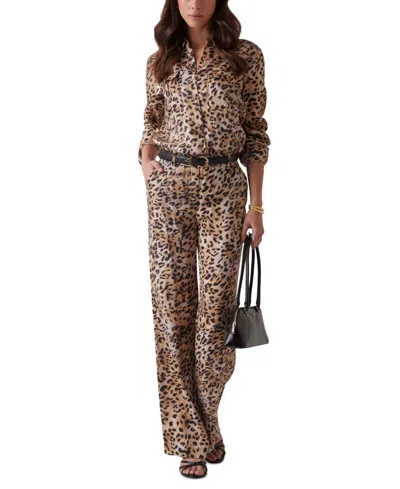 Guess Women's Enora Animal-print Shirt In Cheetah Skin Print