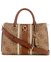 Guess Women's Erenia Girlfriend Satchel Bag In Brown