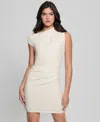 Guess Women's Estrella Asymmetric Bodycon Dress In Neutral