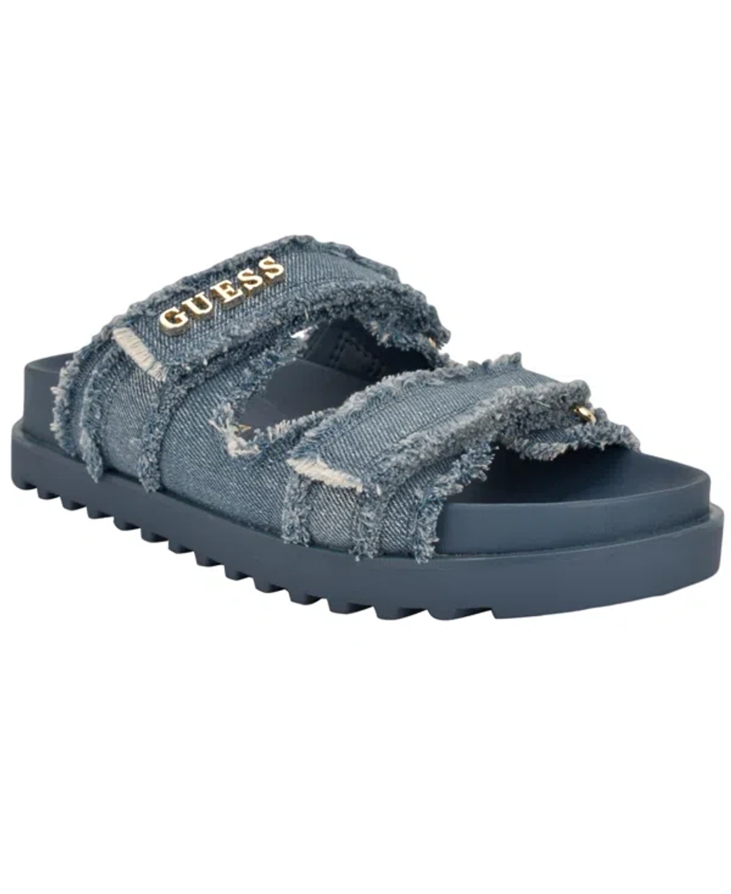 Guess Women's Fabulon Two Strap Sporty Footbed Sandals In