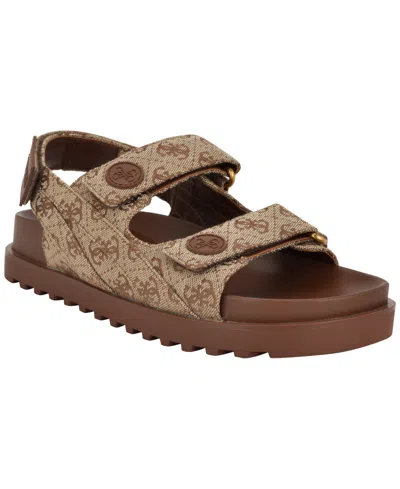 Guess Fadey Sandal In Brown