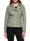 Guess Women's Faux Leather Jacket In Sage