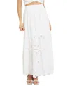 GUESS WOMEN'S FRIDA POINTELLE EMBROIDERED PULL-ON MAXI SKIRT