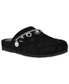 Guess Women's Gavyn Charms Logo Slip-on Clogs In Black