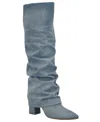 Guess Geima Pointed Toe Slouch Foldover Boot In Multi