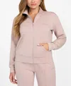 Guess Women's Gelsey Full Zip Sweatshirt In Pink