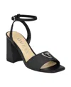 Guess Women's Gelyae Ankle Strap Block Heel Sandals In Black