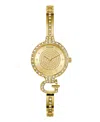 Guess Women's Gold Tone Analog Watch, 28mm In Gold