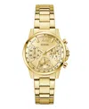 Guess Women's Gold Tone Multi-function Watch, 36mm In Gold