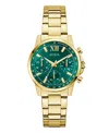 Guess Women's Gold Tone Multi-function Watch, 36mm In Gold