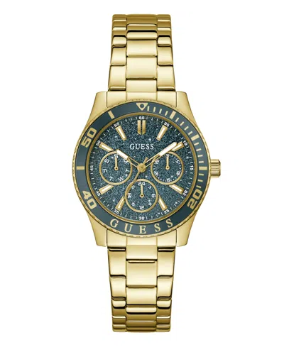 Guess Women's Gold-tone Stainless Steel Multi-function Watch, 36mm