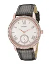 Guess Women's Gramercy White Dial Watch In Gold