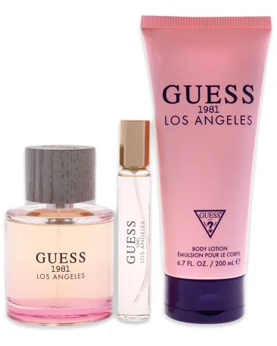 Guess Women's  1981 Los Angeles 3pc Gift Set In Transparent