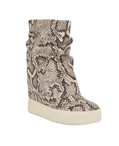 Guess Women's Guinna Fold Over Slouchy Booties In Gray
