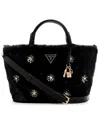 Guess Women's Haida Small Crossbody Tote Bag In Black