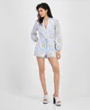 Guess Women's Hazel Embroidered Long-sleeve Romper
