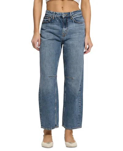 Guess Women's High-rise Relaxed Barrel-fit Jeans In Ashtin