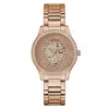 Guess Multicolor Stainless Steel Dress Watch In Gold