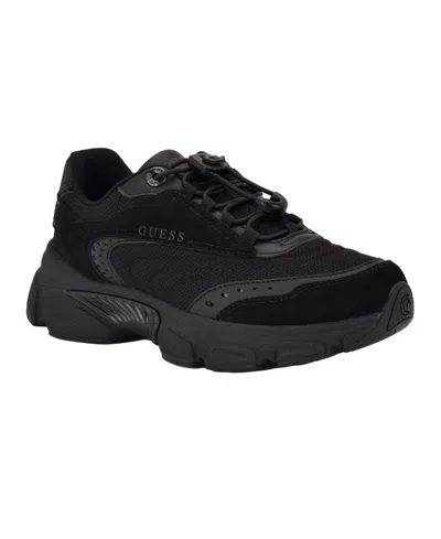 Guess Women's Imeri Bungee Detail Hiker Sneakers In Black
