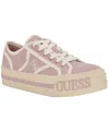 Guess Issah Platform Sneaker In Pink