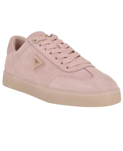 Guess Women's Jazlie T-toe Logo Court Sneakers In Light Pink