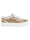 Guess Jelexa Sneaker In Brown