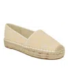 Guess Joelya Platform Espadrille In Light Natural,white Logo