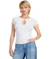 Guess Joey Cutout Top In White