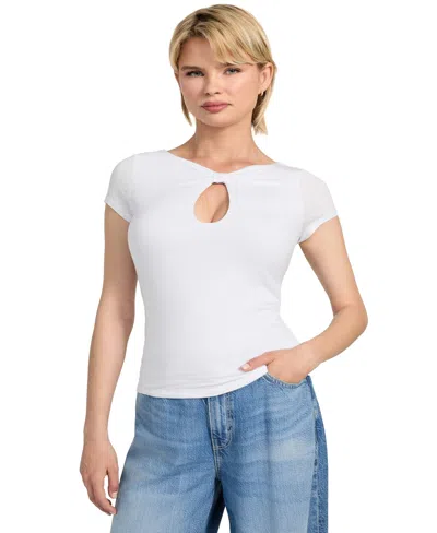 Guess Women's Joey Cutout Cap-sleeve Top