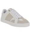 Guess Women's Jrone Lace-up Low Profile Court Sneakers In White,grey