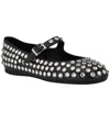 Guess Women's Kalidal Rhinestone Mary Jane Ballet Flats In Black Rhinestone