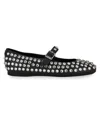 Guess Women's Kalidal Studded Faux Leather Mary Janes In Black
