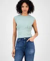 Guess Women's Karmen Cinched Sleeveless Corset Top In Green