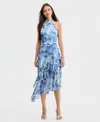 Guess Women's Kea Asymmetrical-hem Ruffled Dress