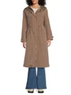 Guess Women's Kelsi Hooded Midi-length Parka In Summer Clay