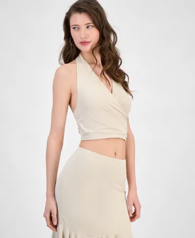 Guess Women's Kenzie Crossover Halter-neck Top