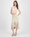 Guess Women's Kenzie Pull-on Flounce Midi Skirt