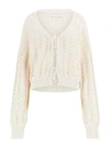 Guess Women's Ruth Cotton Cropped Cardigan In Neutral