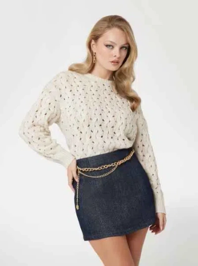 Guess Women's Knitwear  W5rr77 Z3j20 F1cy In White