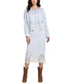 Guess Lana Lace Trim Midi Skirt