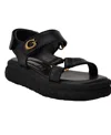 Guess Women's Lanara Quattro G Sport Platform Sandals In Black