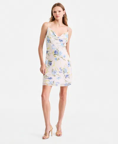 Guess Women's Linda Sleeveless Slip Mini Dress In Blue